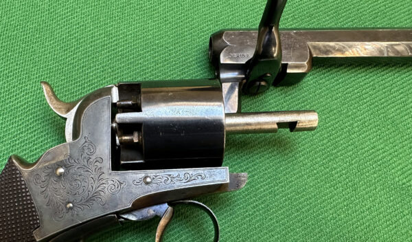 Exclusive Belgian 6 shoot .44 DA revolver marked Schinz - Image 8